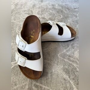 Birkenstock Arizona Flex Platform Exquisite - White Leather